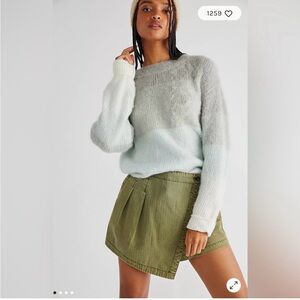 Free People autumn sky pullover sweater in cloud combo large NWT 💕